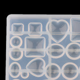 Maxbell Clear Silicone Pendant DIY Molds Resin Beads Gem Jewelry Making Crafts