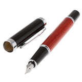 Maxbell Rosewood JINHAO 8802 Arrow Clip Metal Body Iraurita Nib Fountain Pen Gift