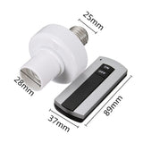 Maxbell E27 Wireless Remote Control Light Bulb Socket Cap Switch for Lamps Bulbs and Fixtures, Lamp Holder+Controller