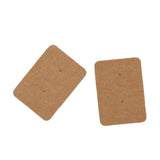 Maxbell 100pcs/lot Brown Paper Earring Display Tags Jewelry Package Hanging Cards