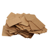 Maxbell 100pcs/lot Brown Paper Earring Display Tags Jewelry Package Hanging Cards