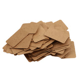 Maxbell 100pcs/lot Brown Paper Earring Display Tags Jewelry Package Hanging Cards