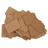 Maxbell 100pcs/lot Brown Paper Earring Display Tags Jewelry Package Hanging Cards