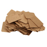 Maxbell 100pcs/lot Brown Paper Earring Display Tags Jewelry Package Hanging Cards