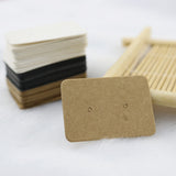 Maxbell 100pcs/lot Brown Paper Earring Display Tags Jewelry Package Hanging Cards
