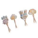 Maxbell Pack fof 24  Lovely Bunny Rabbit Egg Cupcake Topper Easter Food Sticks Home Party Supplier