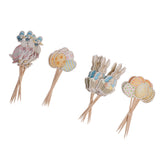 Maxbell Pack fof 24  Lovely Bunny Rabbit Egg Cupcake Topper Easter Food Sticks Home Party Supplier