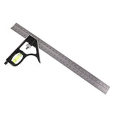 Maxbell Stainless Steel 300mm Adjustable Ruler Measuring Combination Angle Straight Ruler Craft Tools