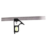 Maxbell Stainless Steel 300mm Adjustable Ruler Measuring Combination Angle Straight Ruler Craft Tools