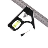 Maxbell Stainless Steel 300mm Adjustable Ruler Measuring Combination Angle Straight Ruler Craft Tools