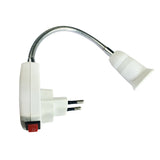 Maxbell E27 LED Bulb Lamp Socket Flexible Adaptor Holder with On/Off Switch 30cm EU Plug