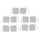Maxbell Lot of 10pcs REUSABLE SELF-ADHESIVE Replacement Pads Electrode Digital Acupuncture Massager Therapy Patches 2x2 ''