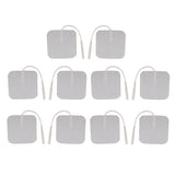 Maxbell Lot of 10pcs REUSABLE SELF-ADHESIVE Replacement Pads Electrode Digital Acupuncture Massager Therapy Patches 2x2 ''