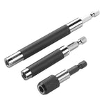 Maxbell 3Pieces 1/4''Hex Shank Telescoping Screwdriver Magnetic Bit Holder Drill Chuck