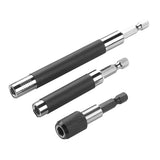 Maxbell 3Pieces 1/4''Hex Shank Telescoping Screwdriver Magnetic Bit Holder Drill Chuck