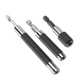 Maxbell 3Pieces 1/4''Hex Shank Telescoping Screwdriver Magnetic Bit Holder Drill Chuck