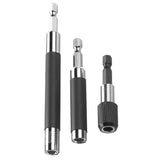 Maxbell 3Pieces 1/4''Hex Shank Telescoping Screwdriver Magnetic Bit Holder Drill Chuck