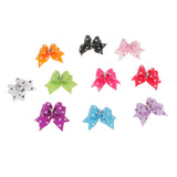 Maxbell 10 Piece Pet Dog Puppy Cat Flower Headdress Hair Ribbon Bows with Rubber Band, Mixed Color