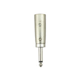 Maxbell Headphone Adapter Plug 3 Pin Male Socket to 6.35 mm (1/ 4 inch) Mono Male Plug Stereo Audio Jack Headphone Adaptor