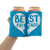 Maxbell 2pcs BEST FRIEND Chilling Beer Bottle Can Sleeve Cooler Party Favors for BFF