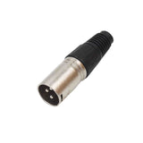 Maxbell 3 Pin Male XLR Socket To Male 6.3mm Stereo Jack Plug Adaptor Convertor