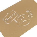 Maxbell 3D Pop Up I'm Sorry Forgive Me Cards Funny Magic Paper Cards with Envelope