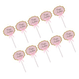 Maxbell 10pcs/Lot Lovely Glitter Happy Birthday Cupcake Food Picks Wedding Party Cake Topper Favors Supplies