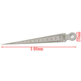 Maxbell Stainless Steel 1.3mm Thickness Hole Gap Inspection Taper Gauge Welding Gage Feeler