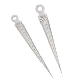 Maxbell Stainless Steel 1.3mm Thickness Hole Gap Inspection Taper Gauge Welding Gage Feeler