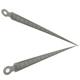 Maxbell Stainless Steel 1.3mm Thickness Hole Gap Inspection Taper Gauge Welding Gage Feeler