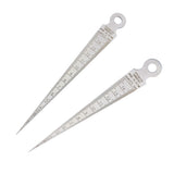 Maxbell Stainless Steel 1.3mm Thickness Hole Gap Inspection Taper Gauge Welding Gage Feeler