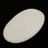 Maxbell 1 piece Beige Oval Shaped Bath Shower Washing Exfoliator Face Body Skin Loofah Scrubber Brush SPA Massage Sponge Pad