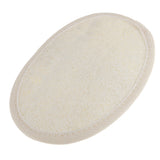 Maxbell 1 piece Beige Oval Shaped Bath Shower Washing Exfoliator Face Body Skin Loofah Scrubber Brush SPA Massage Sponge Pad