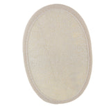 Maxbell 1 piece Beige Oval Shaped Bath Shower Washing Exfoliator Face Body Skin Loofah Scrubber Brush SPA Massage Sponge Pad