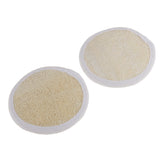 Maxbell 2pcs/set Round Loofah Luffa Sponge Scrubber Pads Facial Pore Blackhead Cleansing Washing SPA Massage Puff