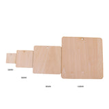 Maxbell 10 Pieces Squares Unfinished Wood Cutout for Creating Jewelry Painted Decorated/Craft Projects