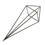 Maxbell Rustic Style Black Freestanding Hanging Geometric Metal Pot Rack For Tillandsia Air Plant 26cm