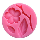 Maxbell 3D Peach Blossom Flower Shape Cake Mold Baking Mould Decorating Chocolate Pies Soap Mat