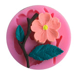 Maxbell 3D Peach Blossom Flower Shape Cake Mold Baking Mould Decorating Chocolate Pies Soap Mat