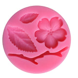 Maxbell 3D Peach Blossom Flower Shape Cake Mold Baking Mould Decorating Chocolate Pies Soap Mat