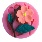 Maxbell 3D Peach Blossom Flower Shape Cake Mold Baking Mould Decorating Chocolate Pies Soap Mat