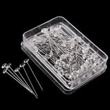 Maxbell 100 Clear Diamond Cut Pins Diamante Bling for Bouquets Wedding Flowers 8mm(Dia)