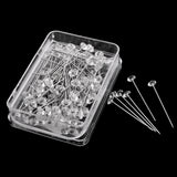 Maxbell 100 Clear Diamond Cut Pins Diamante Bling for Bouquets Wedding Flowers 8mm(Dia)