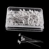 Maxbell 100 Clear Diamond Cut Pins Diamante Bling for Bouquets Wedding Flowers 8mm(Dia)