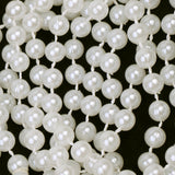 Maxbell Retro Long White Pearls Necklace Flapper Charleston Party Fancy Dress Costume