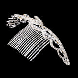 Maxbell Wedding Bridal Bridesmaid Princess Tiara Crown Crystal Heart Hair Comb Headdress Headpiece
