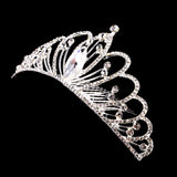 Maxbell Wedding Bridal Bridesmaid Princess Tiara Crown Crystal Heart Hair Comb Headdress Headpiece