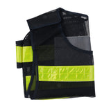 Maxbell High Visibility Vests 3 Band Reflective Security Worker Traffic Safety Vest Waistcoat Jacket