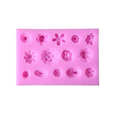 Maxbell Mini Flower Silicone Fondant Cake Mould Sugar Craft Decorating Mold Cake Modeling Tools