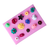 Maxbell Mini Flower Silicone Fondant Cake Mould Sugar Craft Decorating Mold Cake Modeling Tools